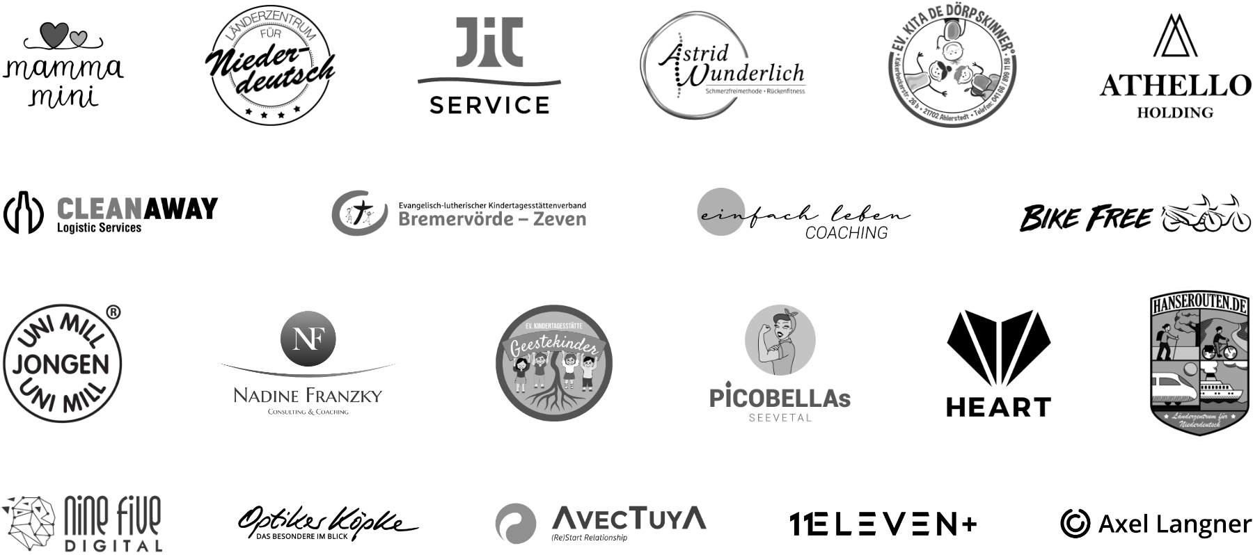 Verschiedene Logos von Kunden